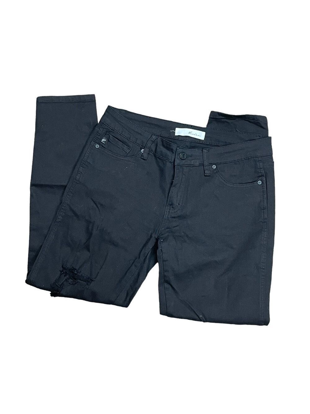 KanCan Black Distressed Skinny Jeans Size 11 29